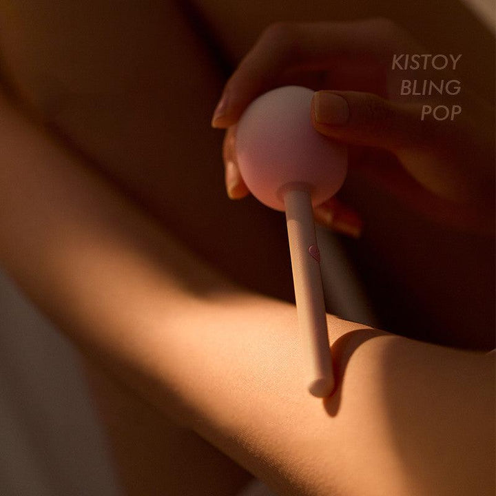 KISTOY BLING POP Wireless Charger Clitoral Vibrators Dual Vibrating With Bedside Lamp - Jiumii Adult Store