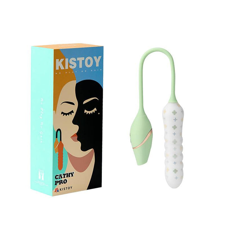 KISTOY Cathy Pro App-Controlled Thrusting Vibrator with Double Stimulation - Jiumii Adult Store