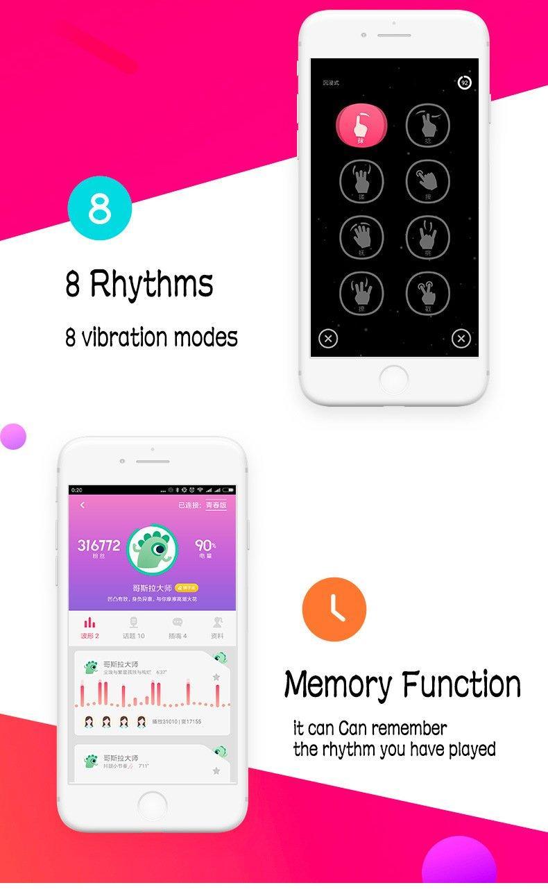 LIBO Monster Pub Vibrator with Remote Control App - Jiumii Adult Store