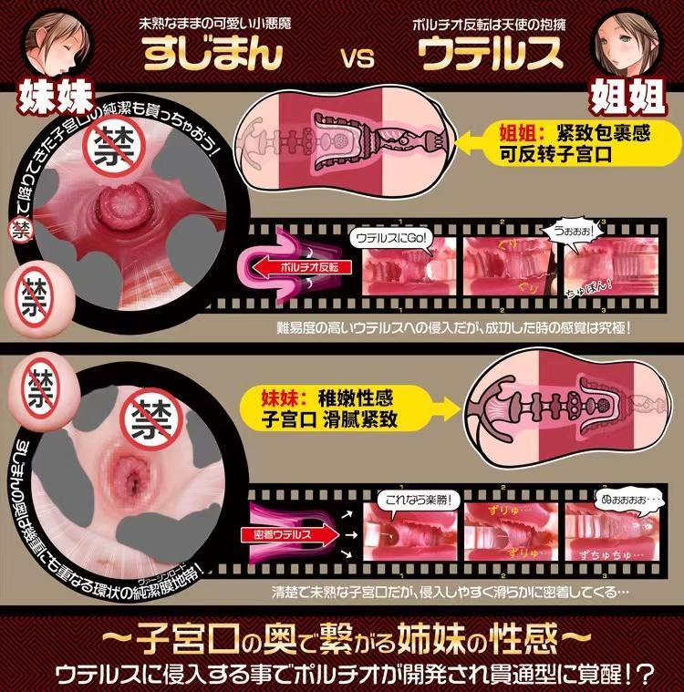 MAGIC EYES Gokusai Uterus Duo Onahole Masturbator - Jiumii Adult Store