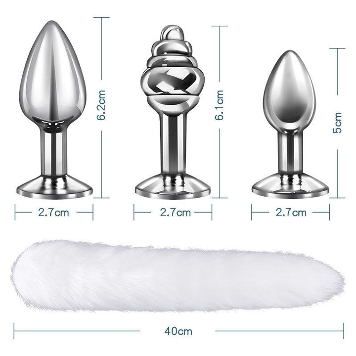 Mizzzee Replaceable PlugWhite Tail 3PCS - Jiumii Adult Store