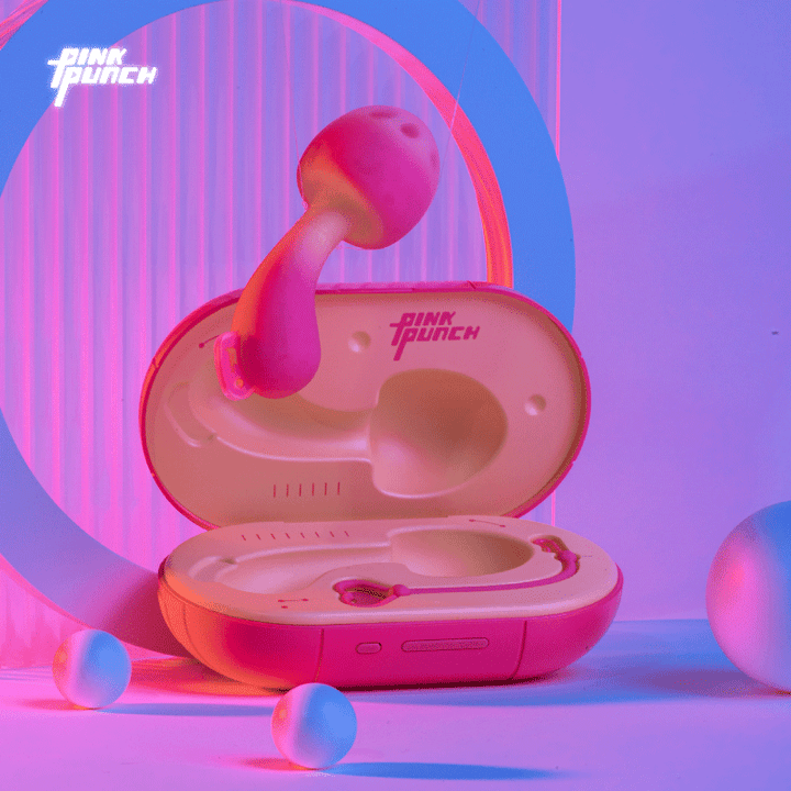 PINKPUNCH Sunset Mushroom App Controlled Rechargeable Egg Vibrator - Jiumii Adult Store