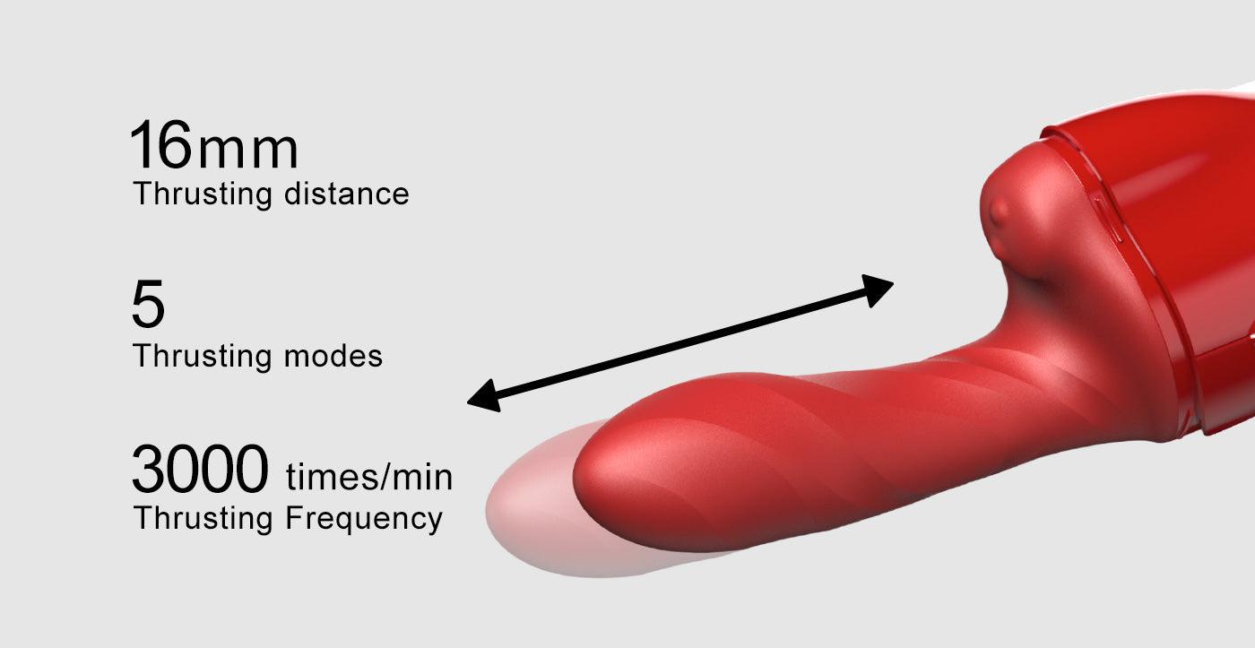 QINGNAN #9 Handheld Vibrating and Rotating Thruster Sex Machine - Jiumii Adult Store