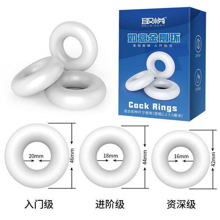 QUYUE Cock Rings 3pcs - Jiumii Adult Store