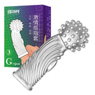 Quyue Spike Crystal Silicone Finger Condom series - Jiumii Adult Store