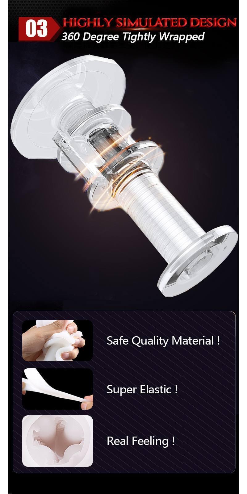 RENDS Full Auto Piston Auto Heating Telescopic Male Masturbator - Jiumii Adult Store