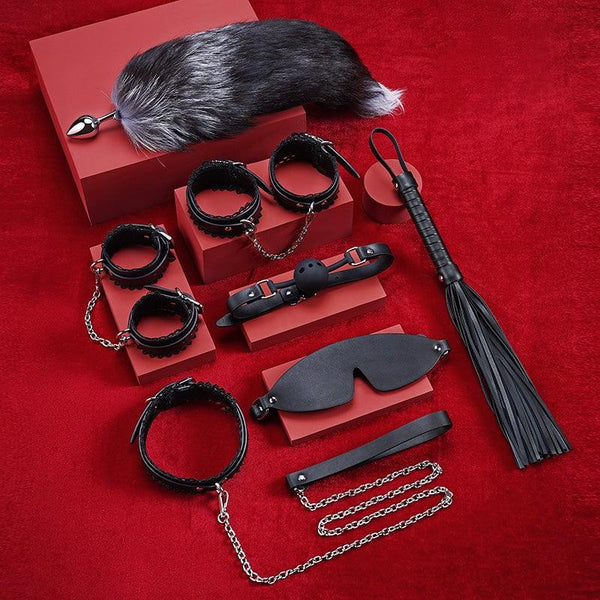 ROOMFUN Lace PU leather bondage kit - Jiumii Adult Store