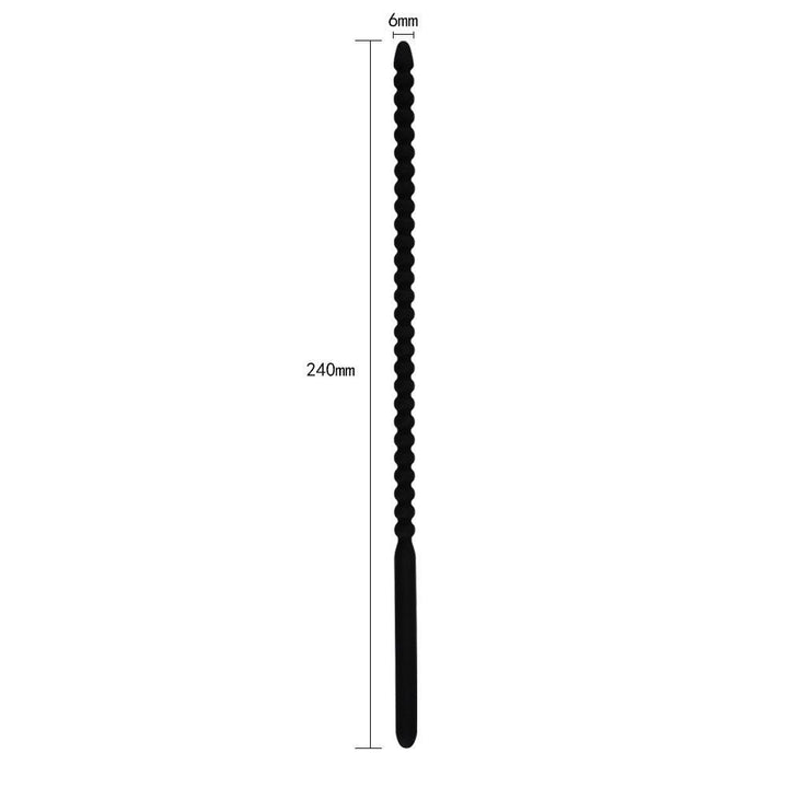 Silicone Ribbed Urethral Sounding Toys For Male - Jiumii Adult Store