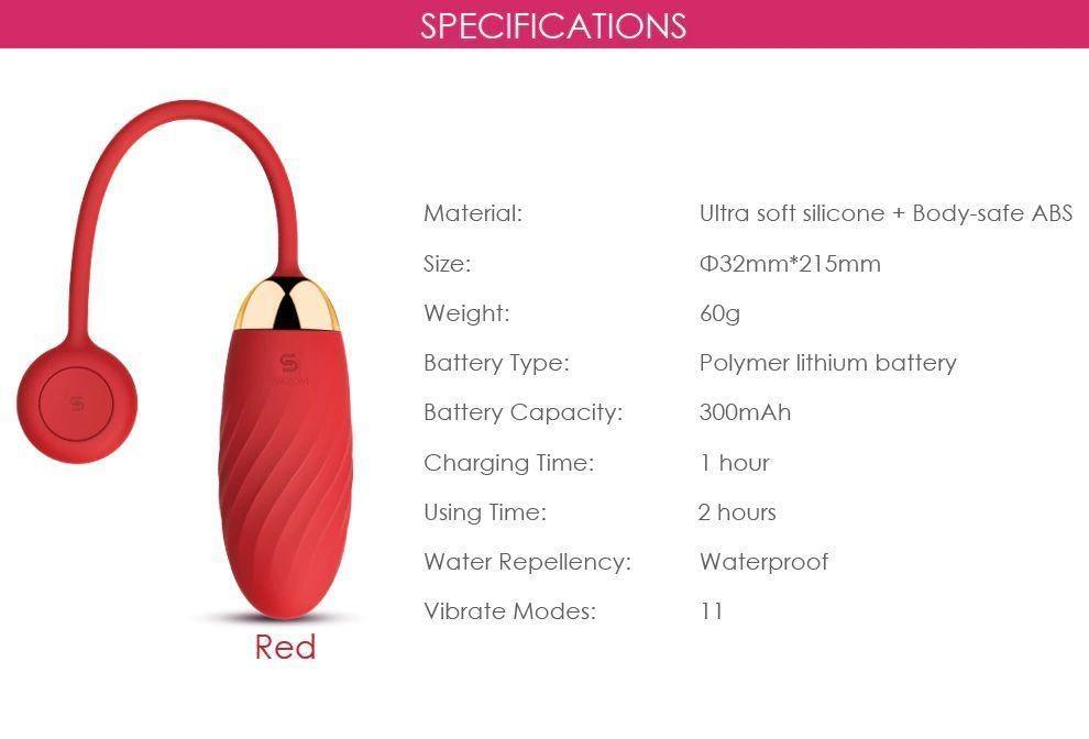 SVAKOM Ella Mobile-Controlled Wearable Egg Vibrator - Jiumii Adult Store